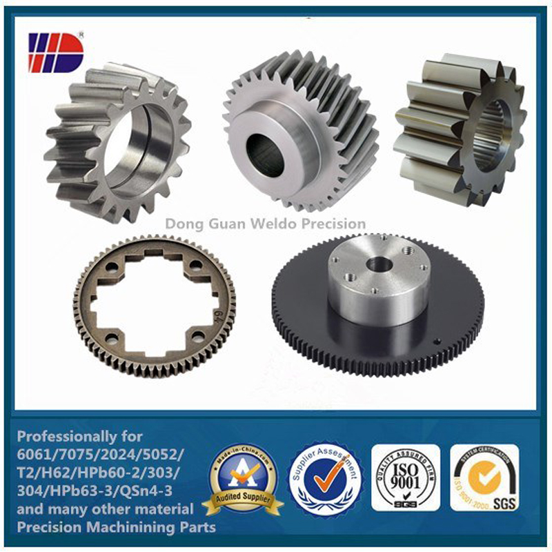 Oțel inoxidabil de precizie / metal din oțel Piese pentru angrenare CNC Turning W / C